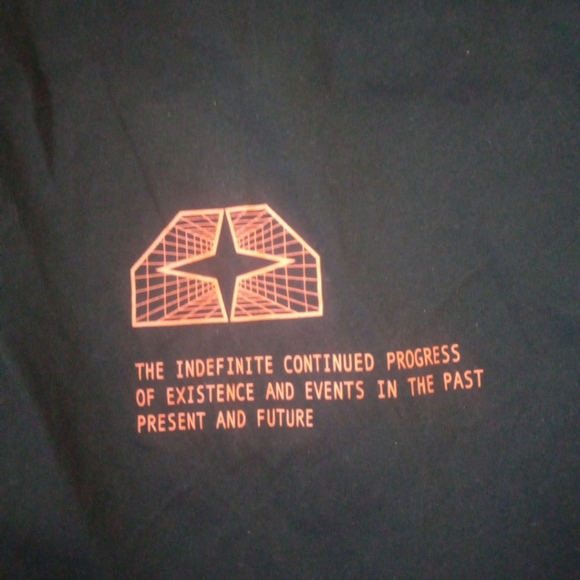 Time Space Mens Shirt Size Medium Color Black And Orange Zip Up Pocket Outdoor - Picture 11 of 13